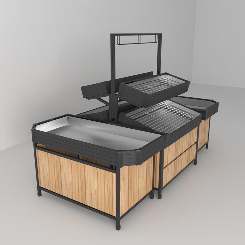 菜钢良达蔬KKU货架木结果蔬超市架合生鲜水果货架