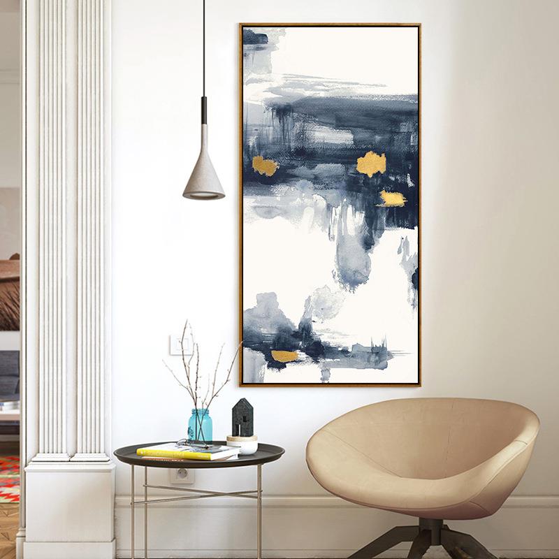 手绘关油画手工现代客厅建竖议三联玄YIHUI44抽纯象装饰画版餐厅图片