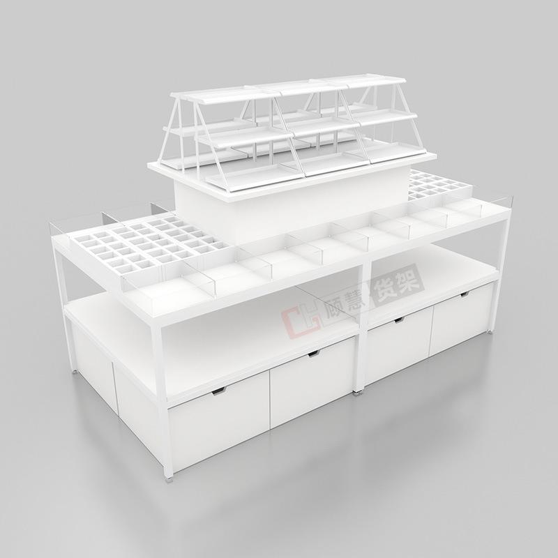 优货架饰品店展示台列展示柜品促销GH14台三层流台彩水妆台堆台陈