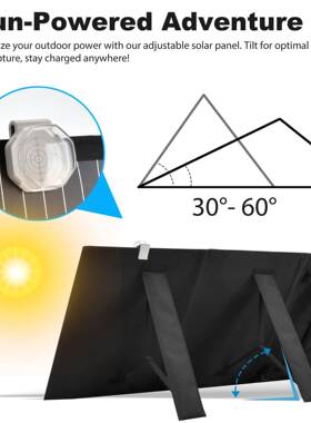 120折W黑色布太阳能板便包携式太LS-2阳阳能充电板单晶硅太能叠包