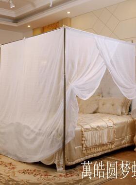 纱棉蚊帐式双线加密加老款AL102578传统单门防尘厚穿竹杆绑绳