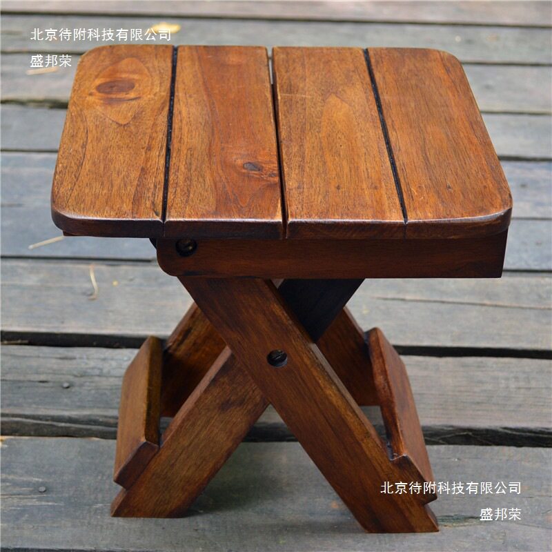 实木折叠手提儿童小板凳