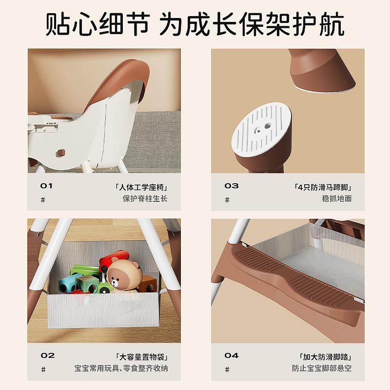 多功能宝餐椅饭可吃折叠便携椅式KVB家用婴儿宝椅子餐桌椅座儿童
