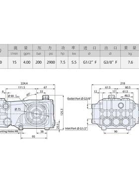 高压清机曲轴泵R铜泵头洗调车店专用AAR压力节器PSY洗RR15.20N