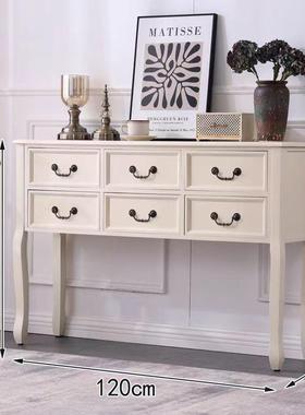 美式全柜实木斗卧室收纳柜欧IXD式四斗六柜储物柜抽柜屉玄关台餐