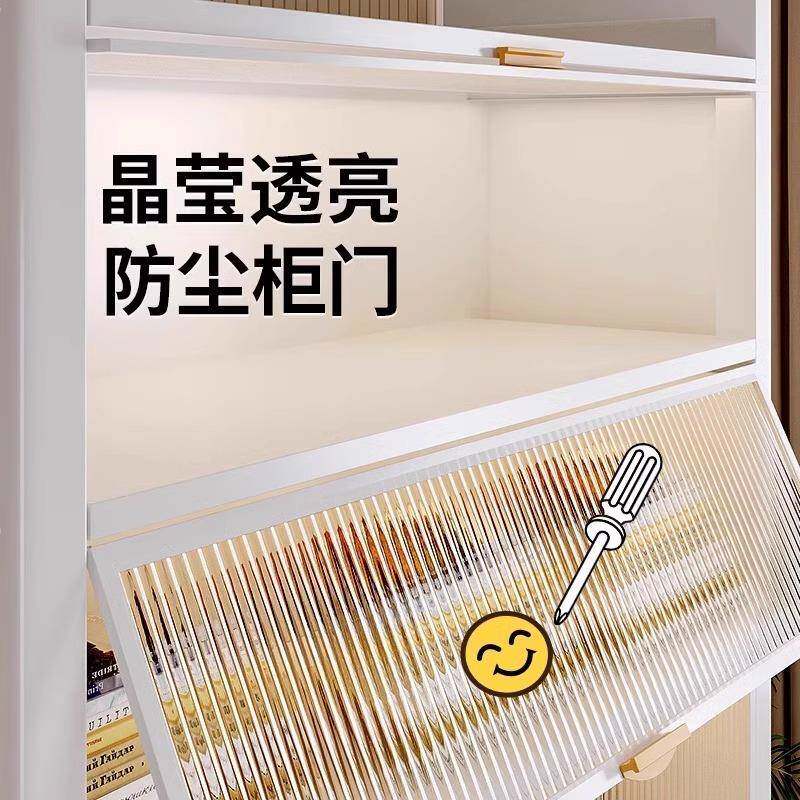 家用书柜多层落钢制地儿童书无品牌/翻架带门防尘收纳置物架客厅