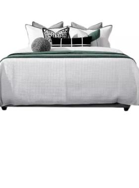 现代简约新中式样板间品20231012软装艺设计床品酒床极简床品1店