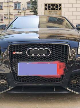 5569-11A6无标款0蜂窝中网C6/A6L年改中装RS6网亮黑色进气格栅