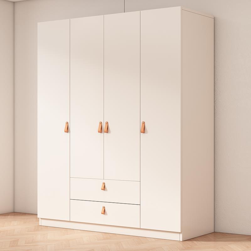 W1油TR定制大衣柜卧室用简现代奶风儿童实木家出租房小户MXK型2约