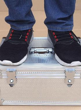 QNV铝合票据箱箱大装号金收纳箱凭证文件箱钱子带锁储物箱手提工