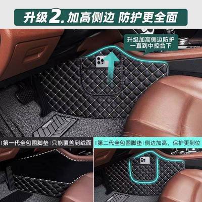 汽车专脚垫包专围车20244Z02用定z双层皮包门槛可拆卸丝圈革脚垫