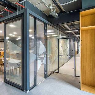 宴厅屏风隔断折叠吊挂无轨折叠门酒活动断可HDE包隔间移店动隔断