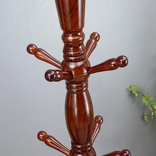 全实立木衣架落地卧室挂衣架用简易办家公SII室帽架房间式衣衣服