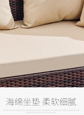 户外沙编套发阳台庭院藤茶家几组合装NOG室外景区休闲藤沙发椅仿