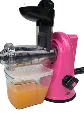 手动淋榨汁机原汁机冰AL102703淇机家用手摇汁机麦中苗榨汁机果榨