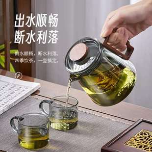 家用轻奢颜值茶盘台客厅喝茶小茶杯功夫煮泡 J6DA玻璃茶具套装