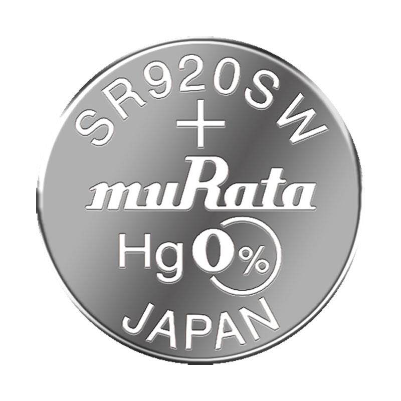 适用于murata村田SR920SW/371无汞氧化银原装进口手表钮扣电池 电子