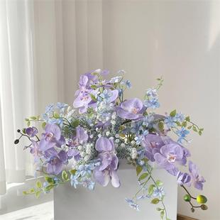 饰品摆设婚庆地排花路引花婚庆桌摆花 仿真花婚庆绢花婚礼花艺装