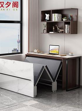 现代轻奢折叠床办公室午休伸缩床一体书桌式隐形床隐藏床8CH18