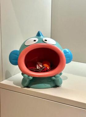 丑鱼门口玄关钥匙收纳摆件桌面装饰项链戒指展示架托盘口罩收纳架