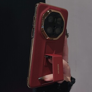 适用华为Mate70RS非凡大师手机壳新款真皮保护套mate60pro超薄腕带支架mate70pro全包防摔高级感商务男女外壳