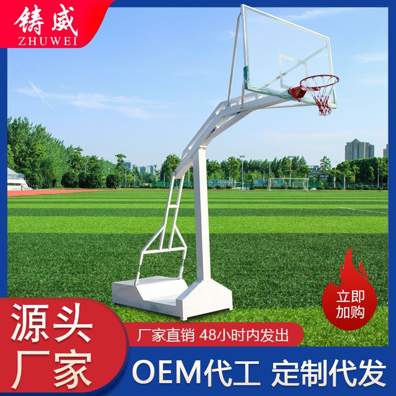 铸威移动户外篮球架标准成人篮球框室外家用儿童蓝球架比赛落地式
