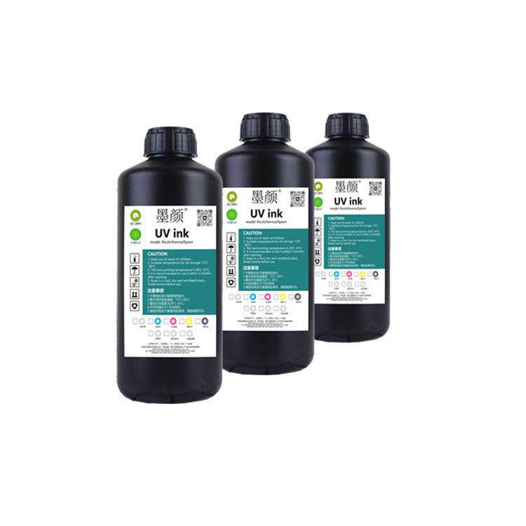 固化中性硬性柔性UV喷码墨水油墨喷附着力强 UV平板打印机墨水