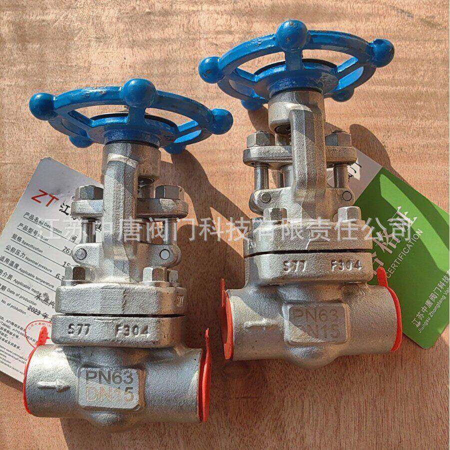 Z61W-63P不锈钢承插焊闸阀 化工电厂SW焊接耐腐蚀F304、F316L闸阀