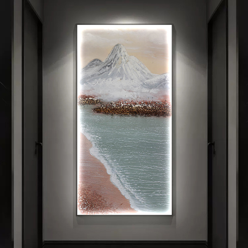 入户玄幻装饰画玄关画大海风景简图片
