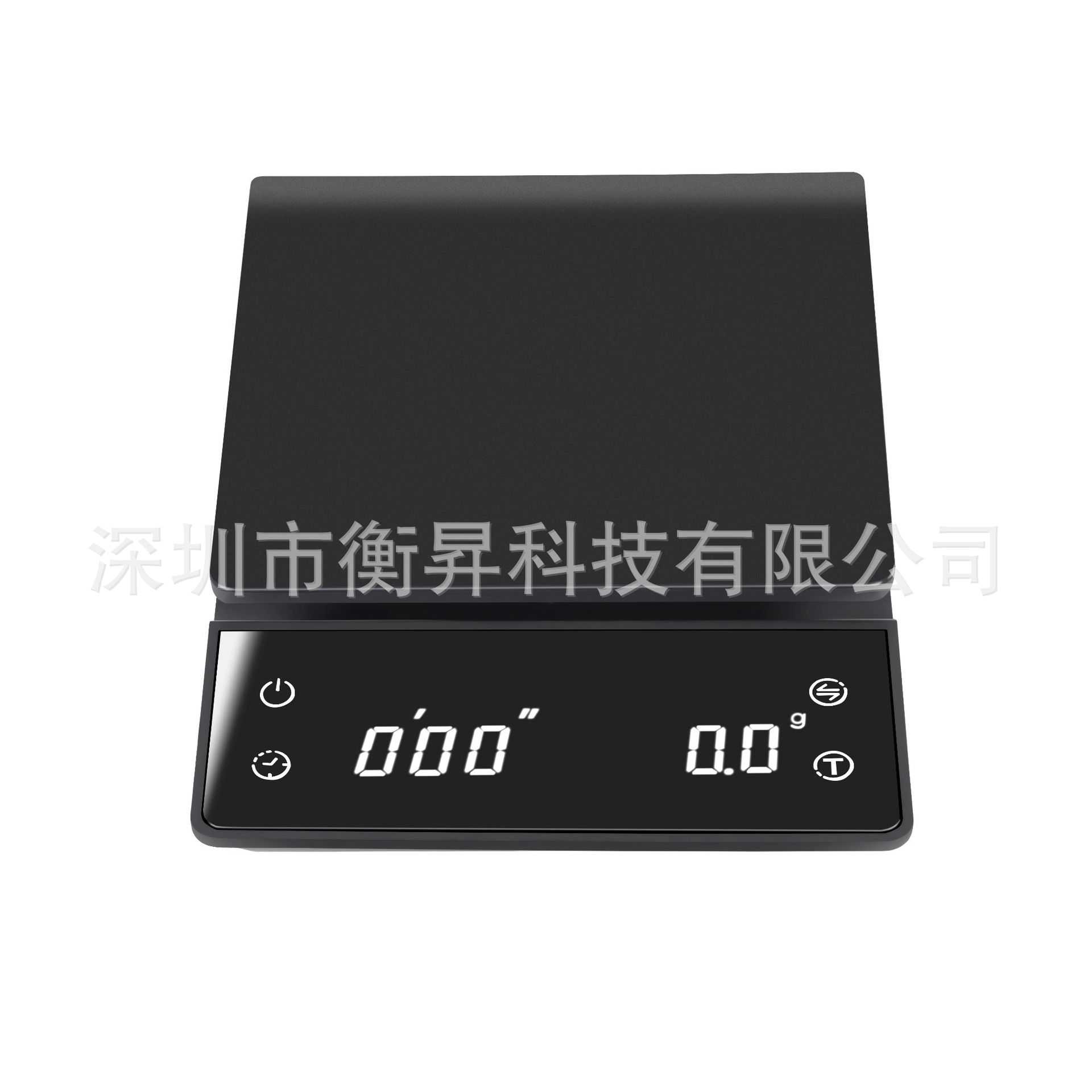 新款家用咖啡称0.1g 计时厨房电子秤手冲咖啡秤 带充电咖啡秤