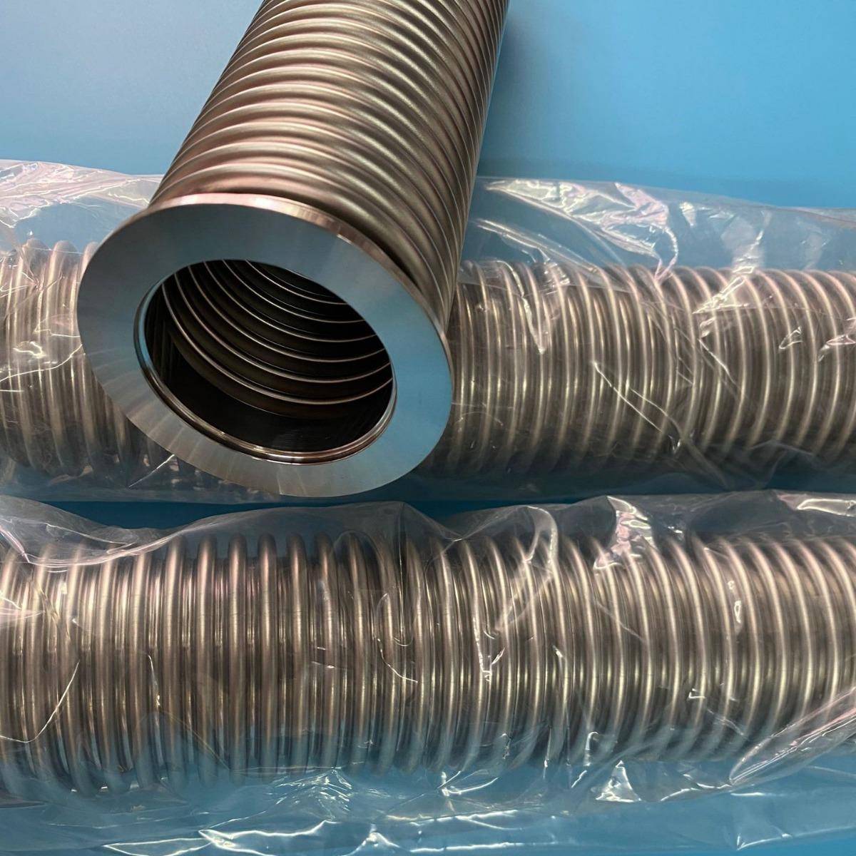 KF304不锈钢真空波纹管快装法兰真空管KF40*100---4000氦气已检漏