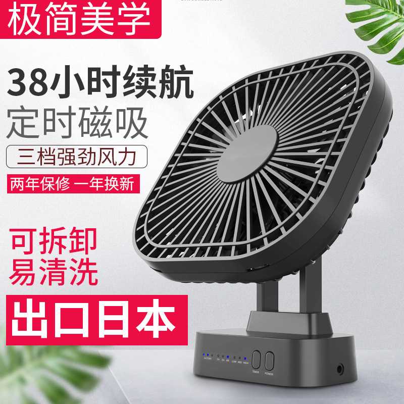 opolar USB小风扇外贸夹式办公室宿舍桌面便携式静音跨境充电风扇图片