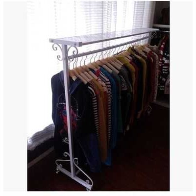 铁艺卧室落地靠墙衣帽架挂衣架鞋包货架服装展示架中岛架现货包邮