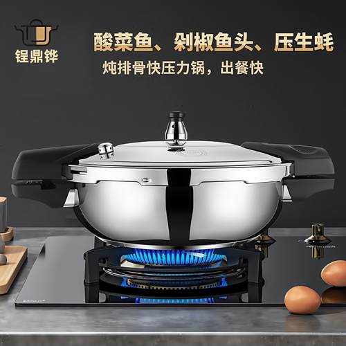 迷你高压锅1人小型压力锅微压汤锅燃气304不锈钢高压锅鱼头锅
