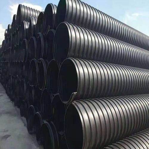 HDPE钢带波纹管300双壁缠绕管1000排水管埋地污水管波纹管大口径