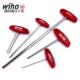 德国wiha威汉进口334平头内六角T柄扳手加长T型螺丝刀4 6x350mm