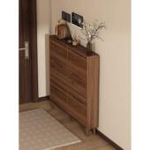 简约室内鞋 超薄实木鞋 架中式 家用入户翻斗鞋 橱 柜小窄门口2025新款