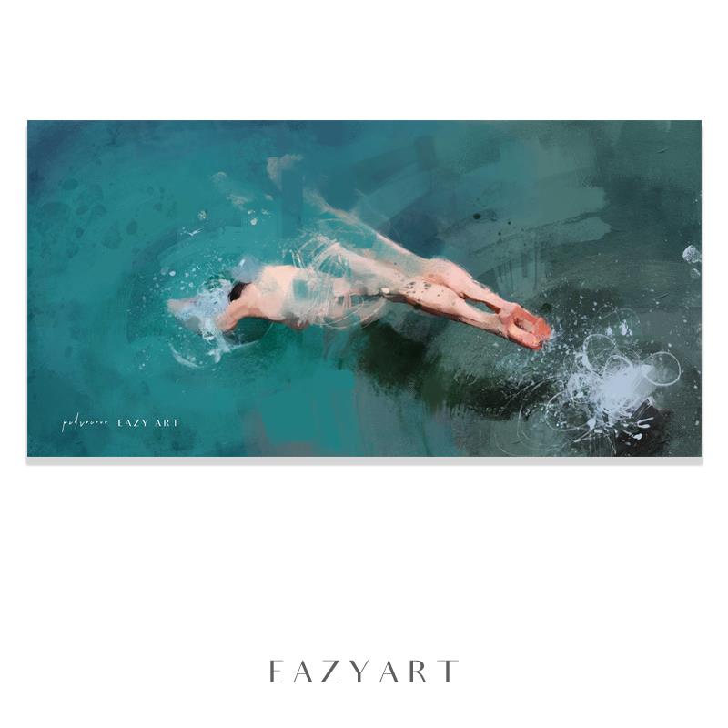 EAZYART小清新原创挂布出租房ins北欧风简约卧室床头背景墙装饰布