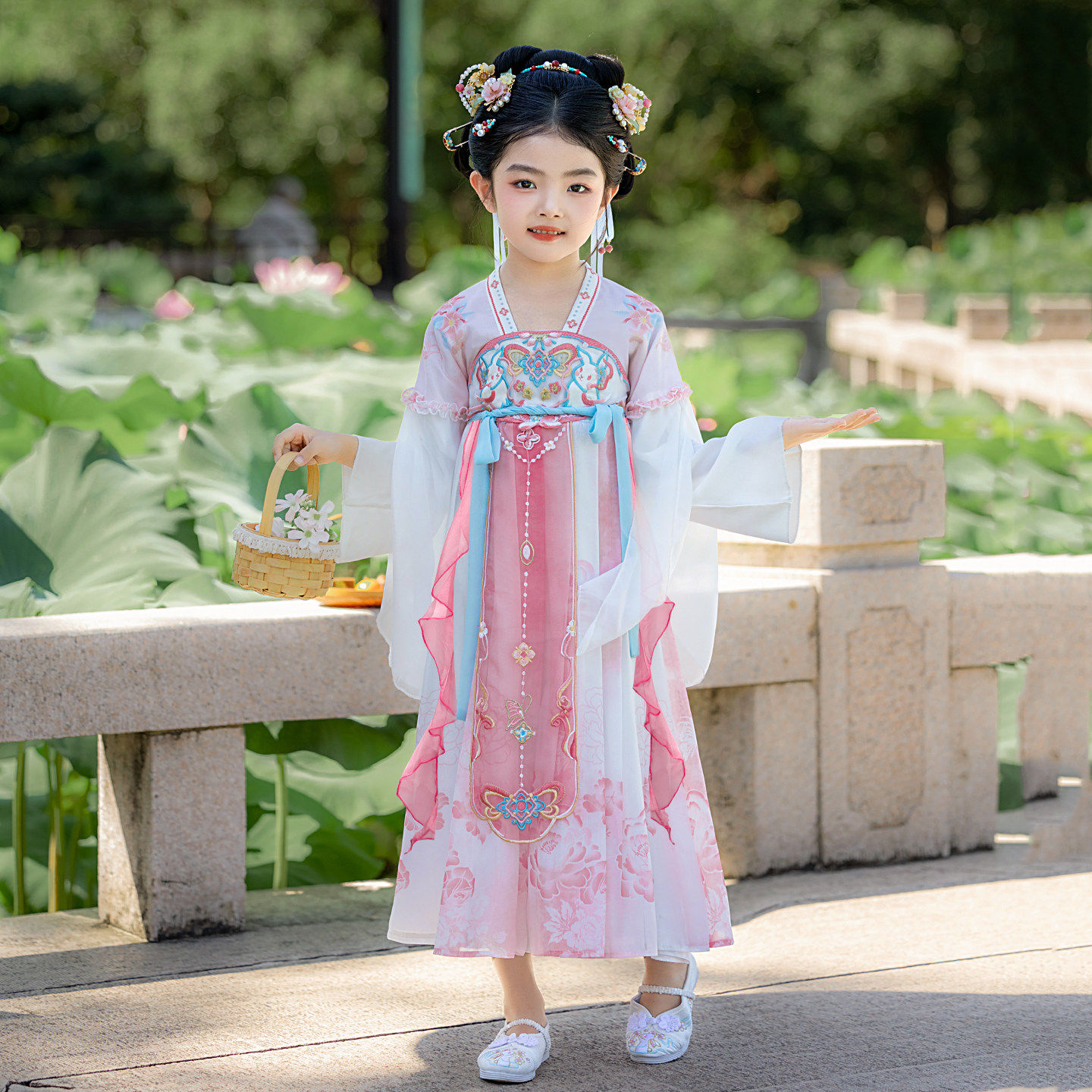 女童汉服2026新款儿童中国风超仙古装公主裙子女孩春装连衣裙服饰