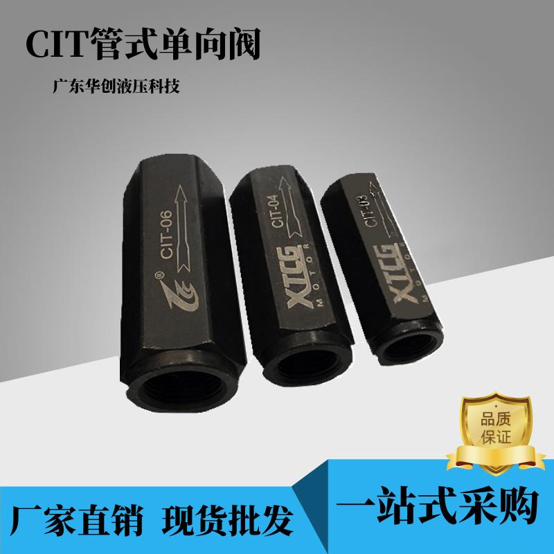 液压单向阀 止回阀 油压直通管式逆止阀CIT-02 03 04 06 08 10