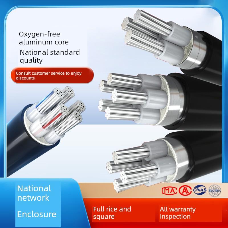 国标铝芯电缆线4 5芯25 35 50 70 95 120 150平方铝电缆线铝线