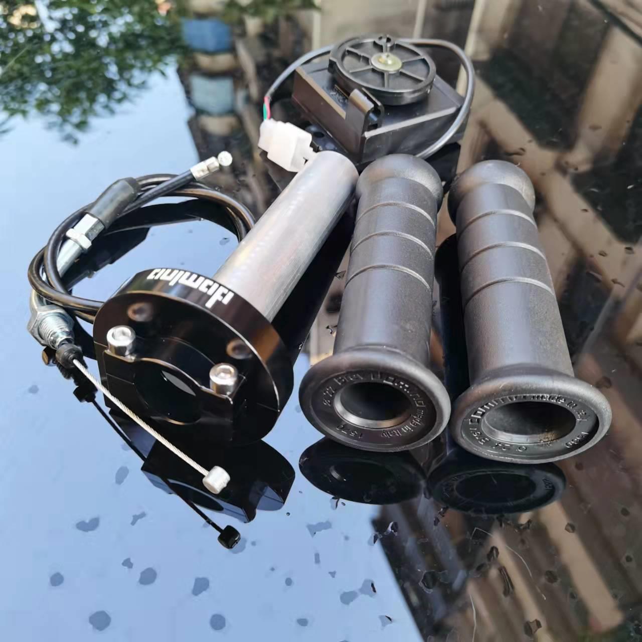 摩托车大扭油甜甜圈手把套转把电m动改装酷奇鬼火RSZ战速小龟小牛