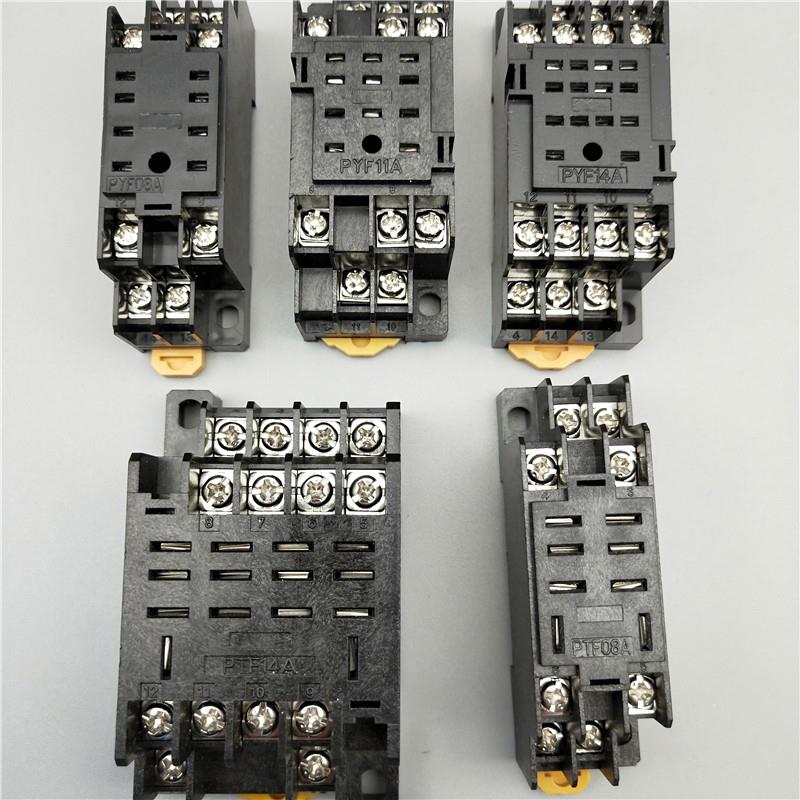 8脚14脚MY2NJ HH52P LY2NJ HH62P MY4NJ小型中间电磁继电器底座