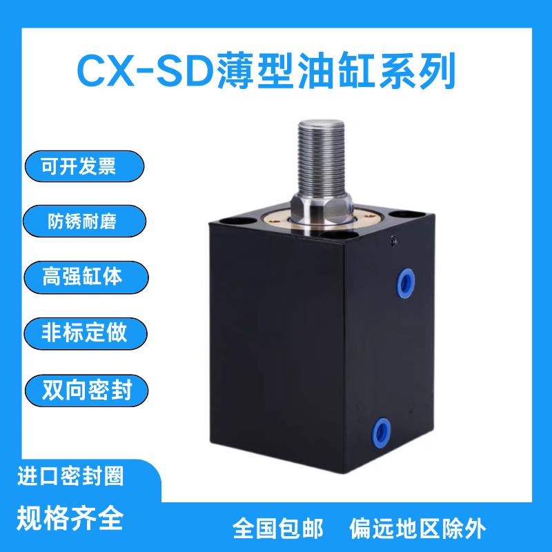 立式薄型液压油缸CX-SD25/10/20/30/40/50/63/80/100方形模具油缸