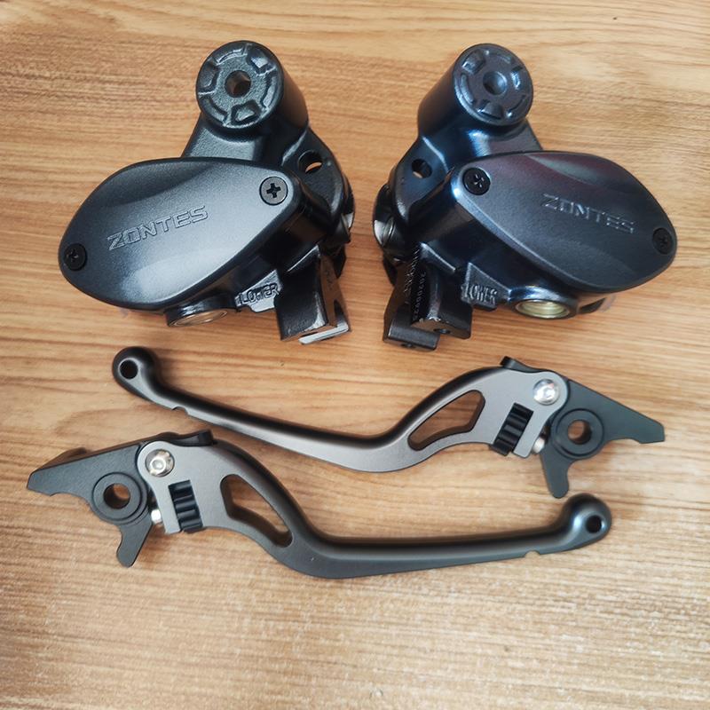 升仕ZT310-M T-M踏板摩托车前后左右刹车手柄上主泵制动配件镜座