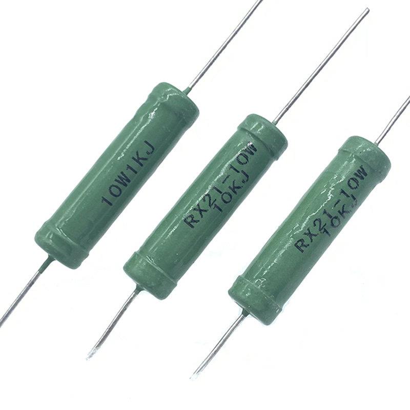 RX21被漆线绕负载陶瓷电阻器6W10W0.5R0.1R1R2R10R51R62R10K20K欧