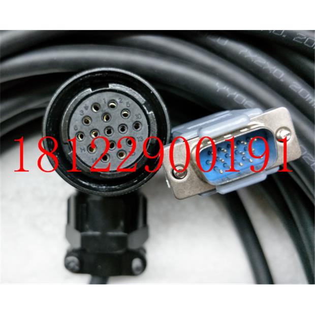 信捷伺服驱动器 编码器线DS2-20P4-AS DS3电机反馈线 15针编码线