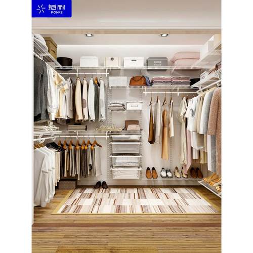 全屋定制衣柜铂耐金属衣柜架子五金配件钢架框架简易组装家用卧室