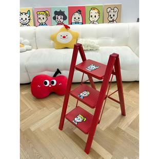 梯子家用折叠伸缩梯加厚人字梯室内多功能楼梯三四步梯小梯凳爬梯