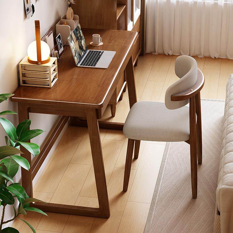 实木书桌45cm宽窄桌子小户型学生家用学习桌卧室简易电脑桌办公桌
